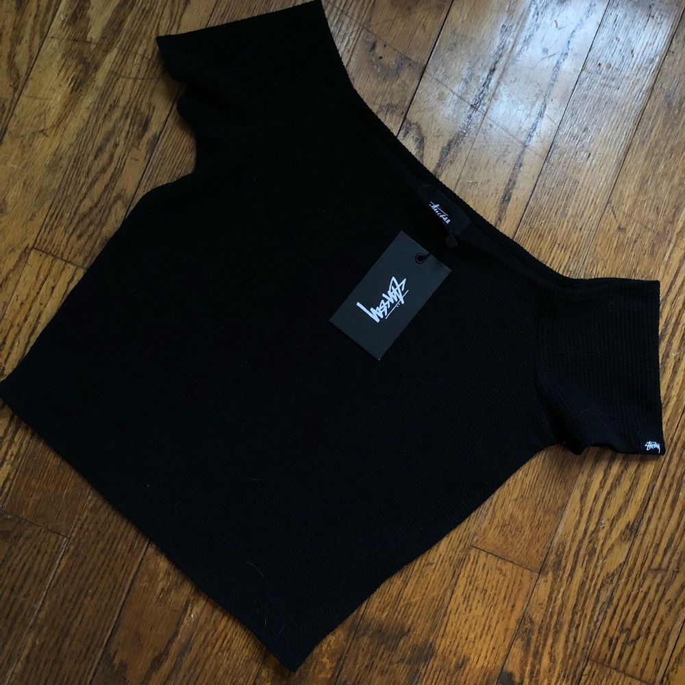 STUSSY TEXTURED LYRCA TOP